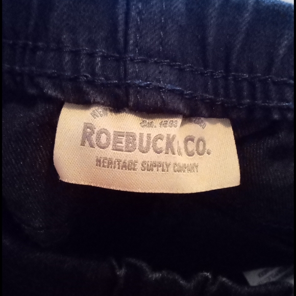 Vtg 1970s Roebuck & Co kids black skinny leg denim - Picture 7 of 11